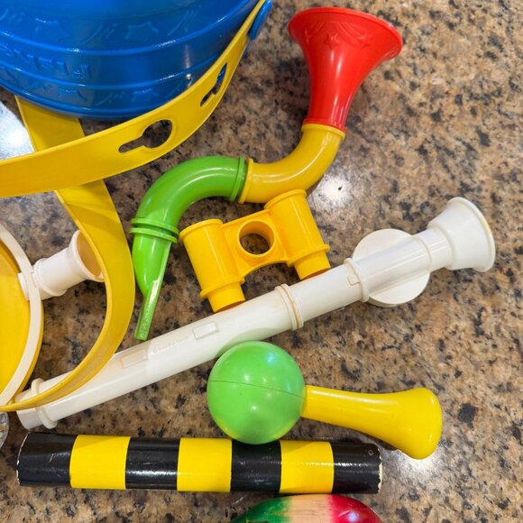 Fisher-Price Musical Band Drum Set Instruments Tambourine Vintage 1979 Vintage - Picture 13 of 16